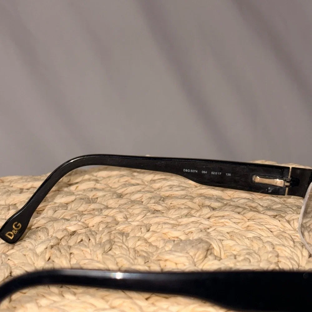 Dolce & Gabbana D&G DG5074 064 Black Eyeglass Frames 52-17-135 Rx Glasses